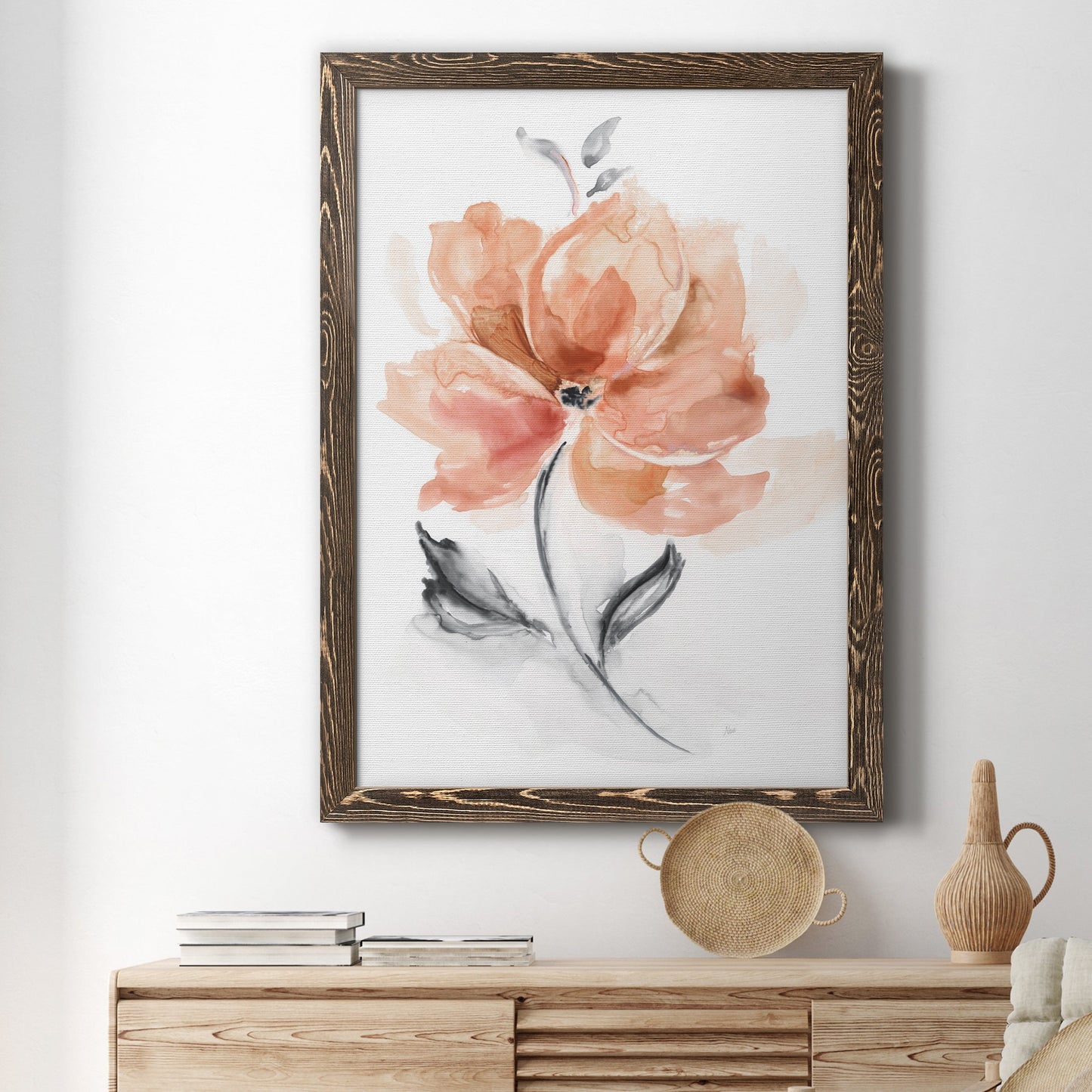 Soft Sensation I - Premium Canvas Framed in Barnwood - Ready to Hang