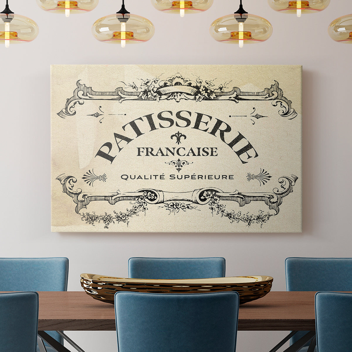 Antique French Label I - Canvas Art Print
