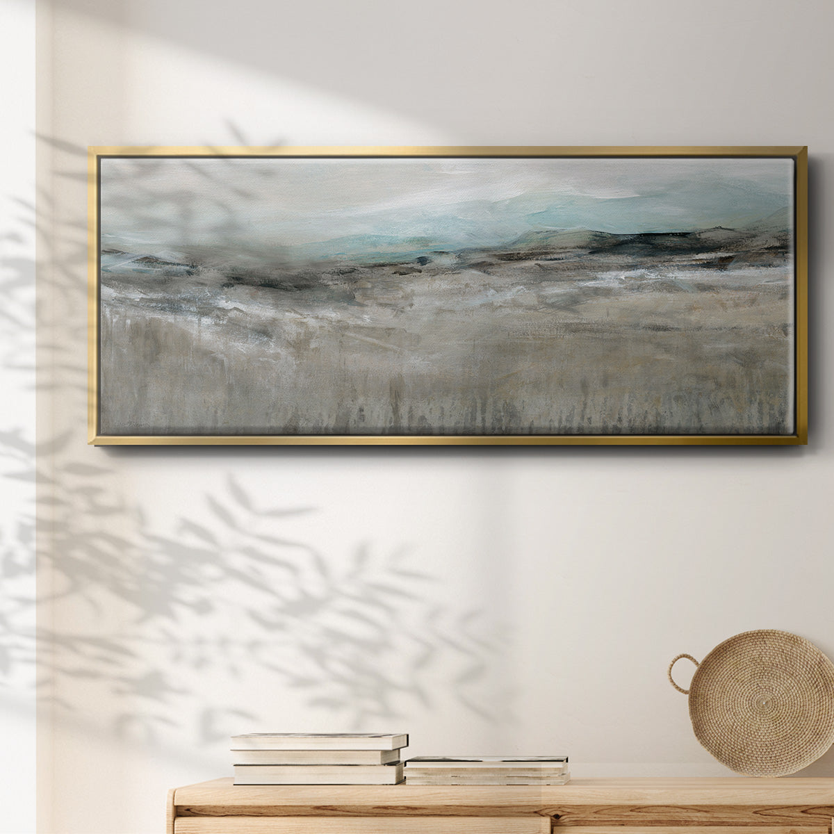Distant Foothills - Floater Framed Canvas Print