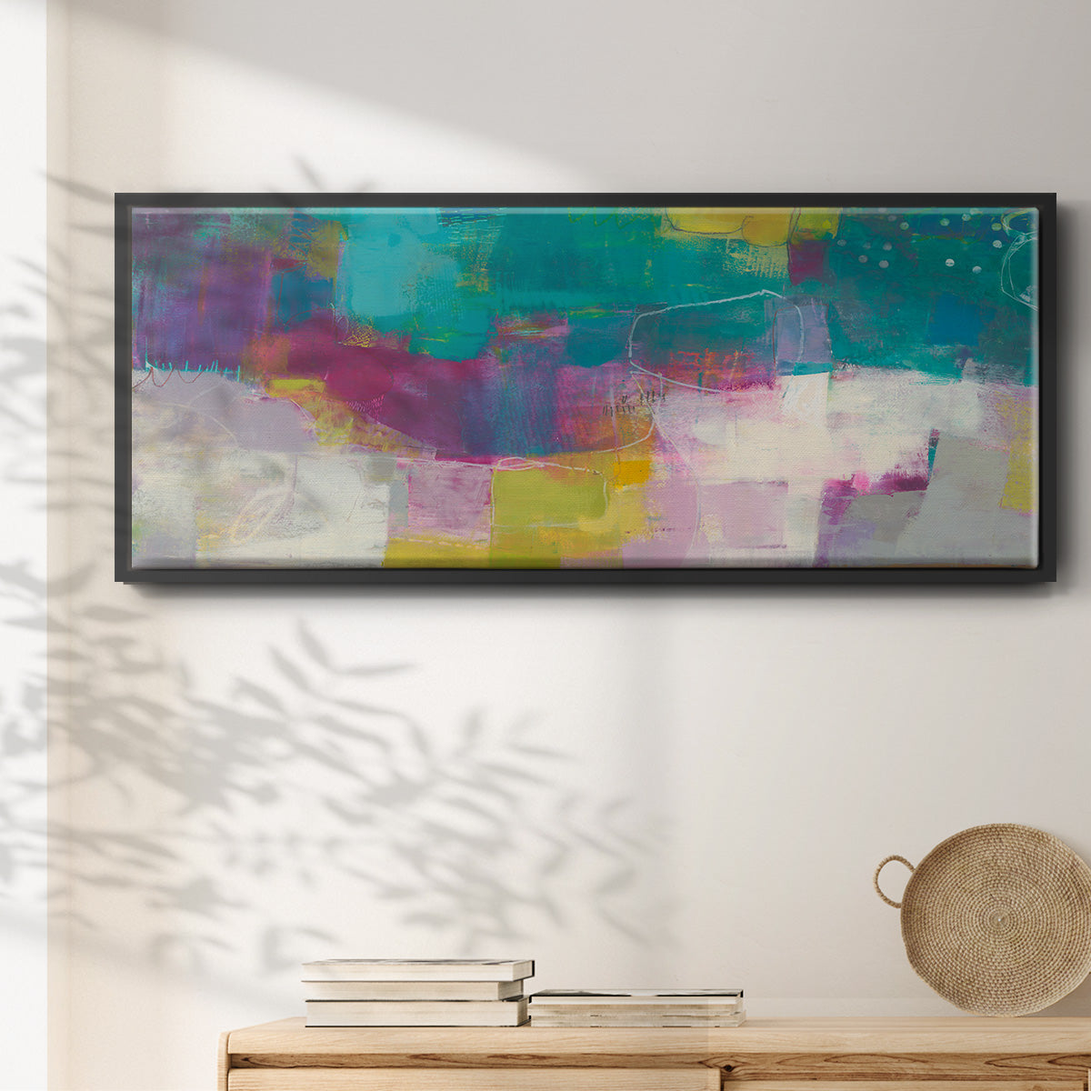Loop I - Floater Framed Canvas Print