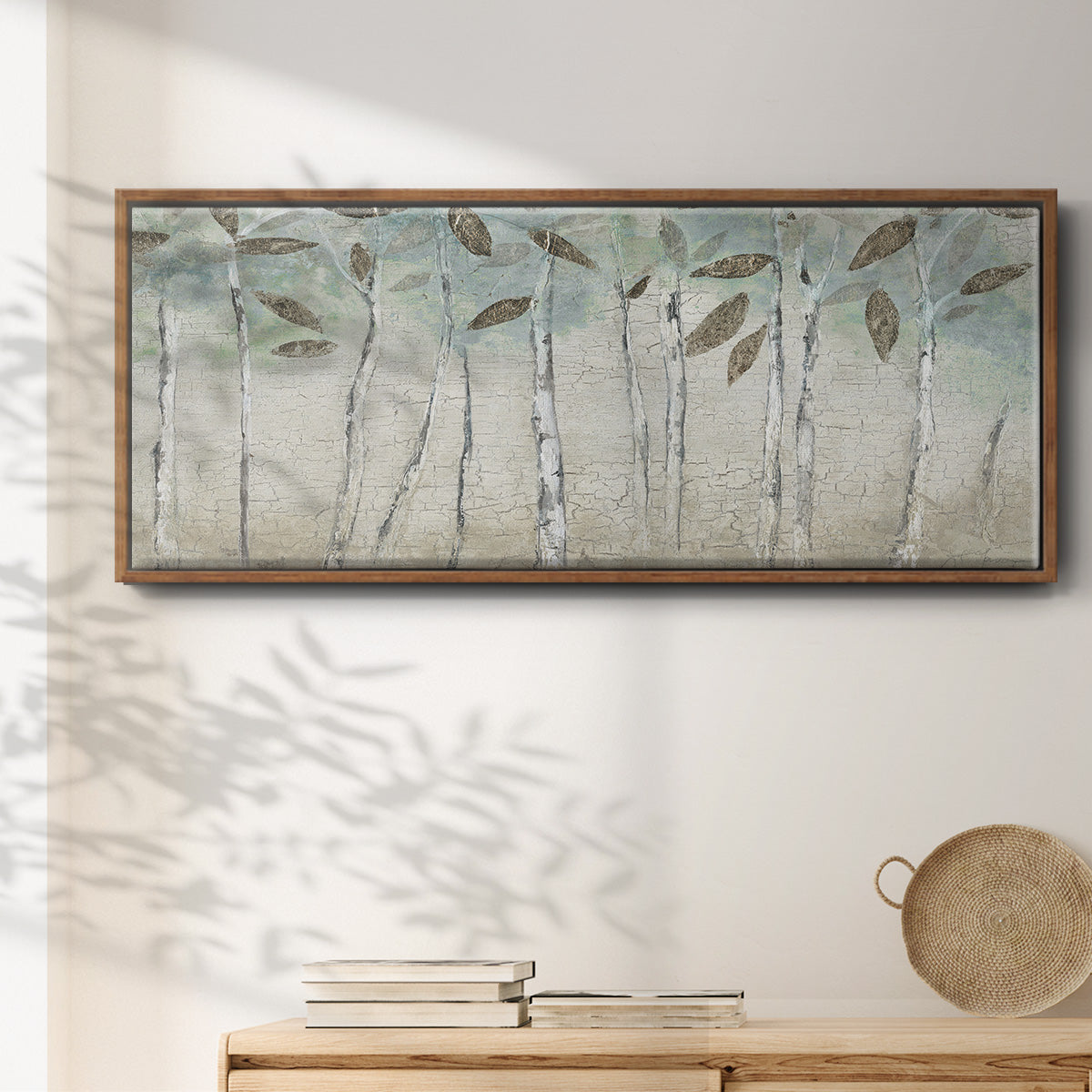 Rain Soft Woods - Floater Framed Canvas Print