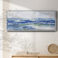 Soft Ocean Waters I - Floater Framed Canvas Print