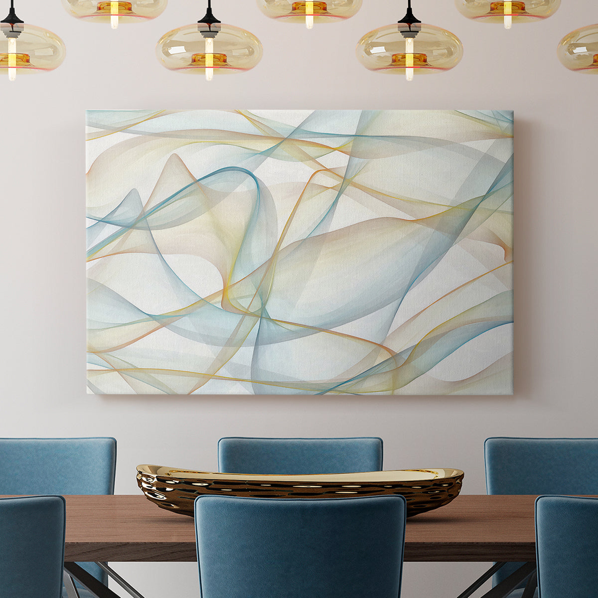 Curves and Waves V - Canvas Art Print