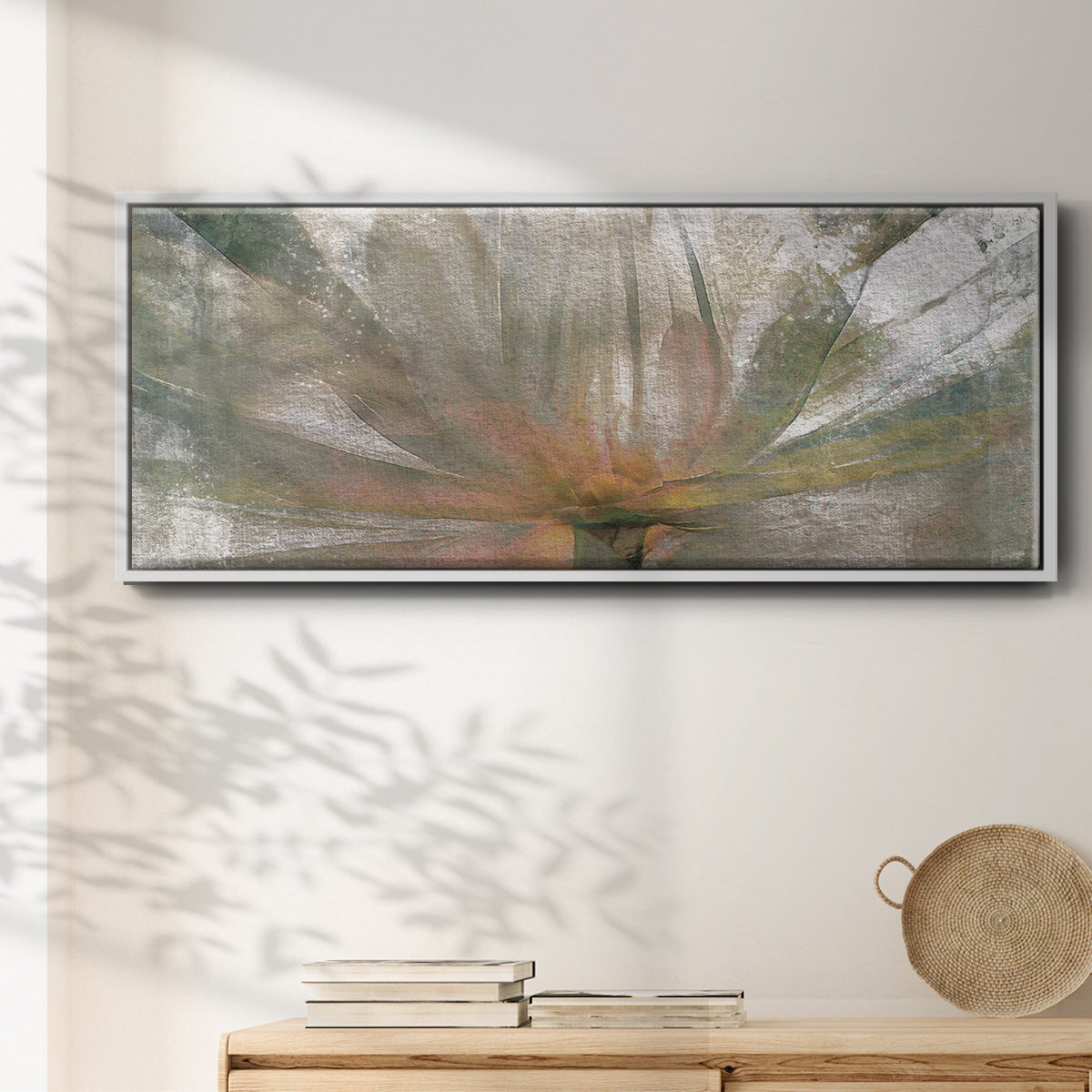 Lily Light - Floater Framed Canvas Print