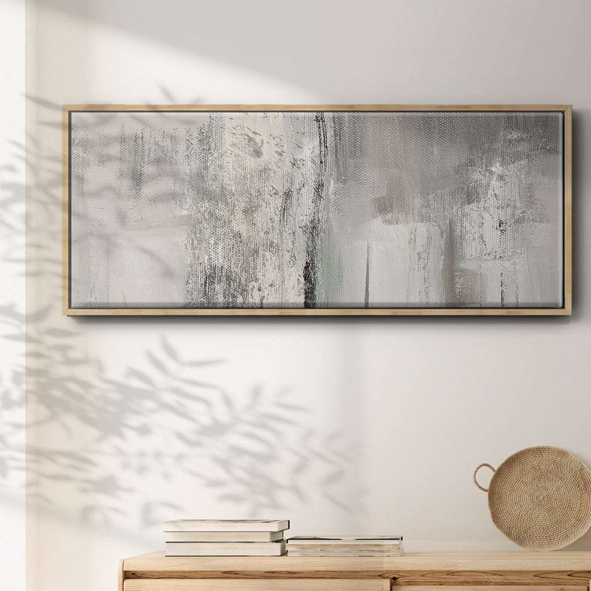Glittering Shoreline - Floater Framed Canvas Print