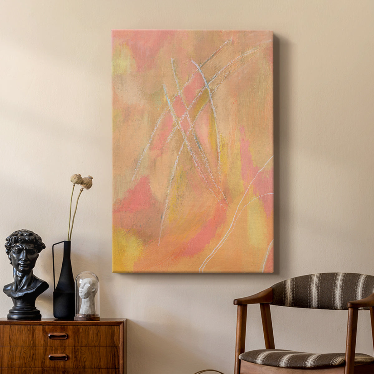 Peach Bliss IV - Canvas Art Print