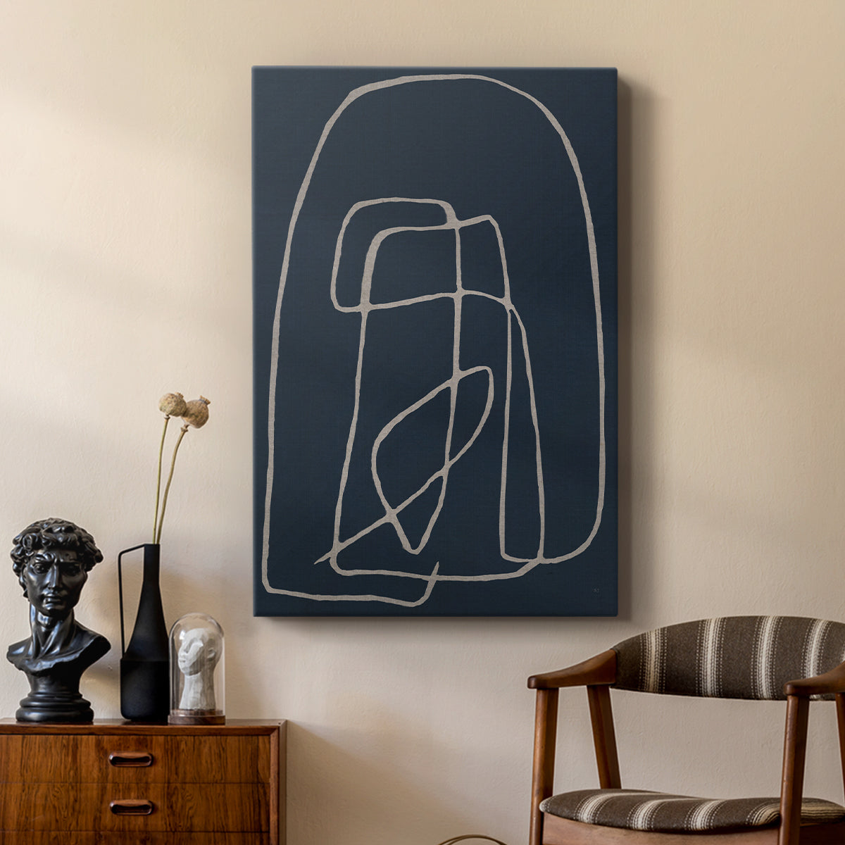 Shapes and Night Sky I - Canvas Art Print