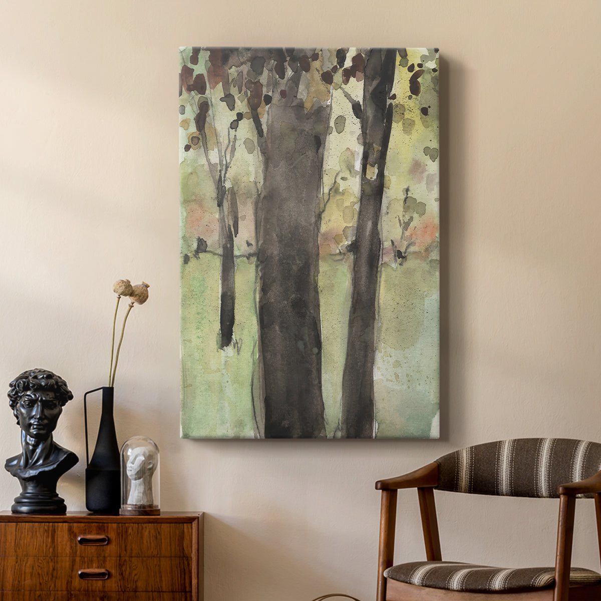 Under the Tree Confetti II - Canvas Art Print