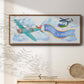 Soar Airplane - Floater Framed Canvas Print