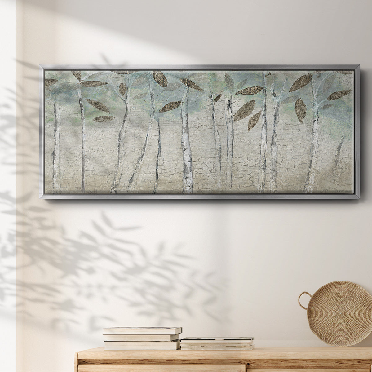 Rain Soft Woods - Floater Framed Canvas Print