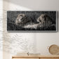 Mara Lions - Floater Framed Canvas Print