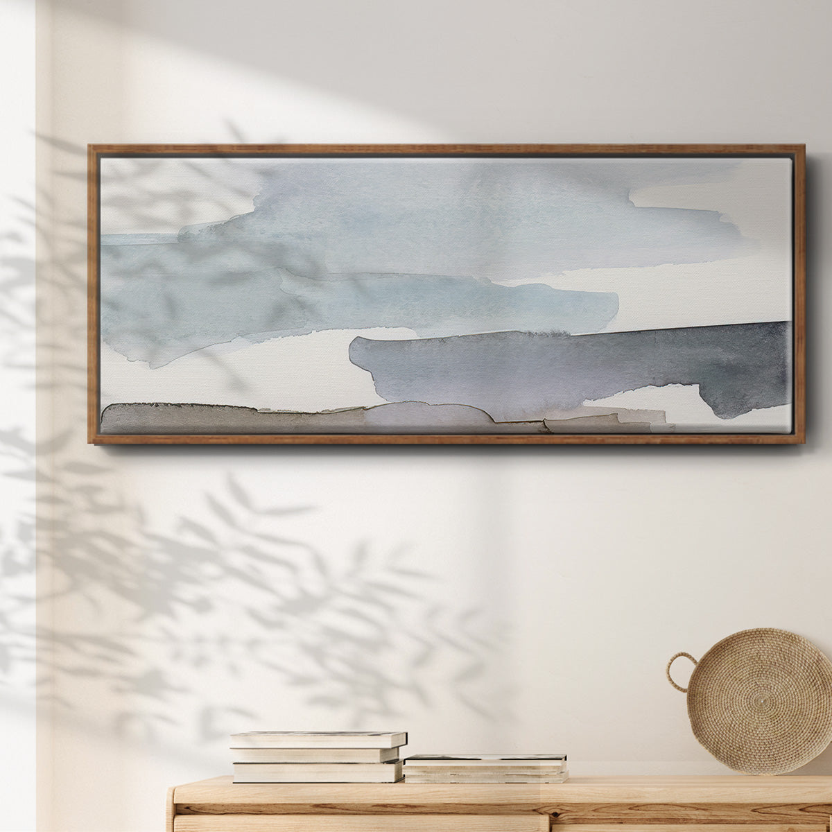 Coastal Tones III - Floater Framed Canvas Print