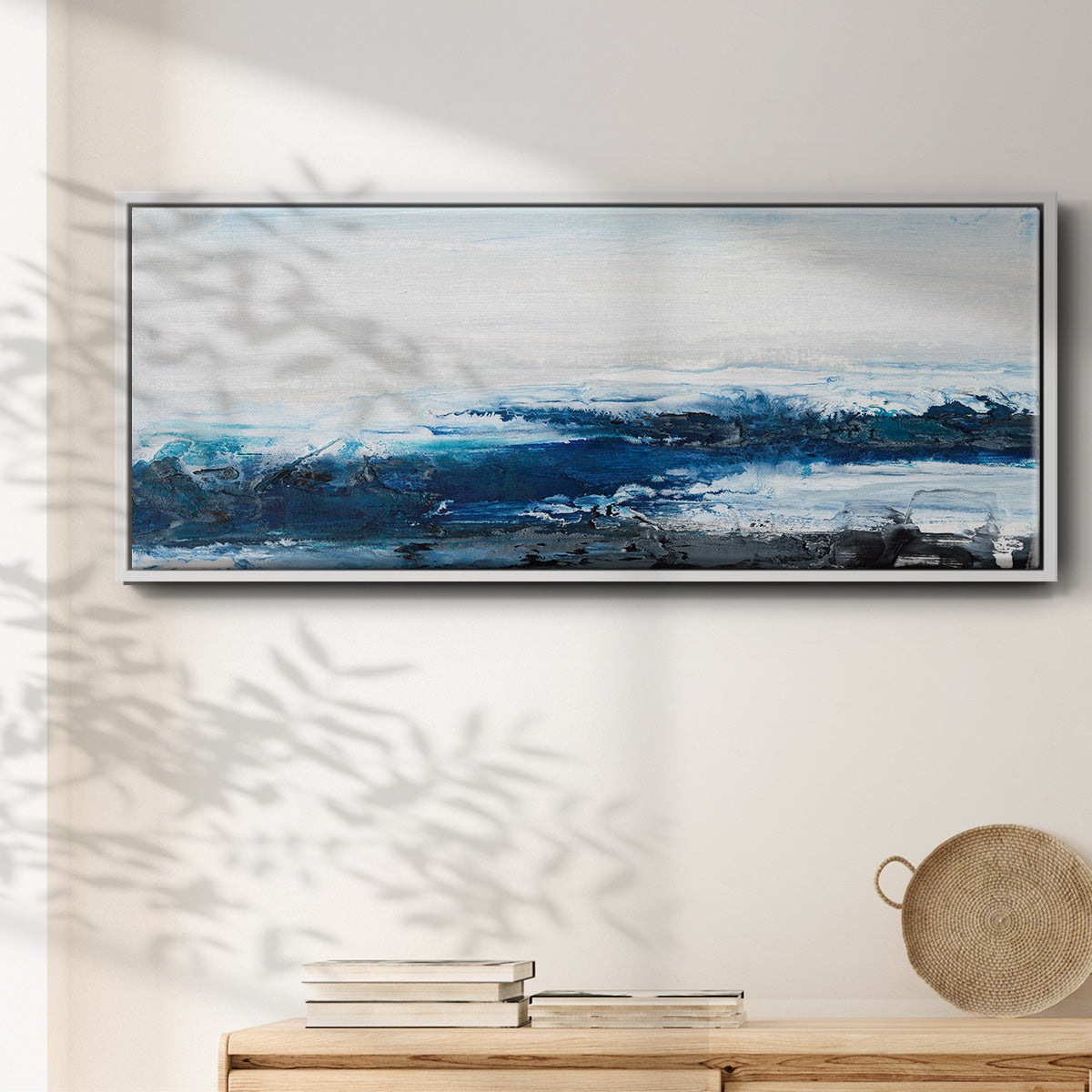 Mysterious Sea I - Floater Framed Canvas Print