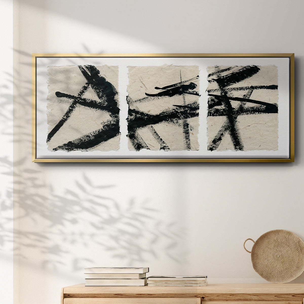 Got Our Lines Crossed - Floater Framed Canvas Print
