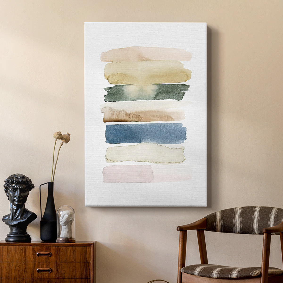 Faint Swatches II - Canvas Art Print