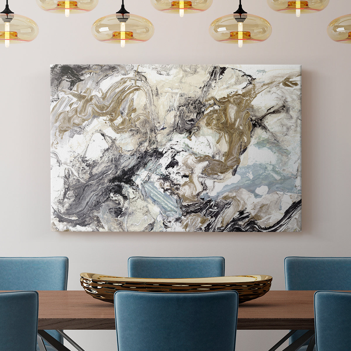 Marbelized Abstract - Canvas Art Print