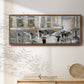Sunday Market - Floater Framed Canvas Print