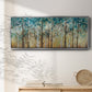 Sunlit Birch Grove - Floater Framed Canvas Print