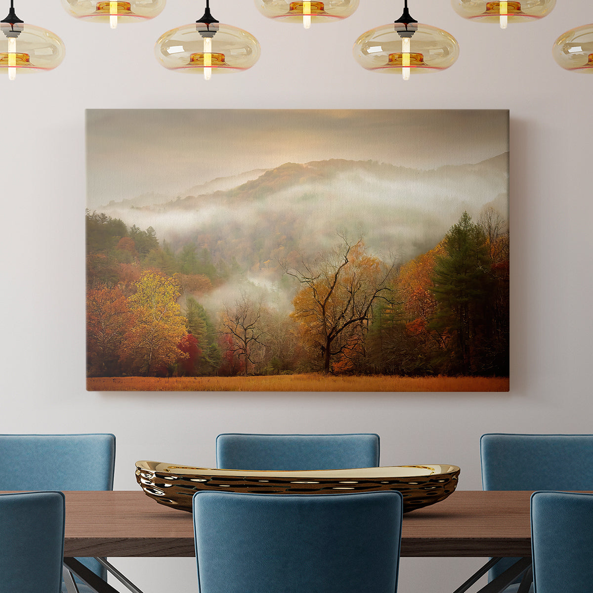 Photography Study Autumn Mist - Canvas Art Print