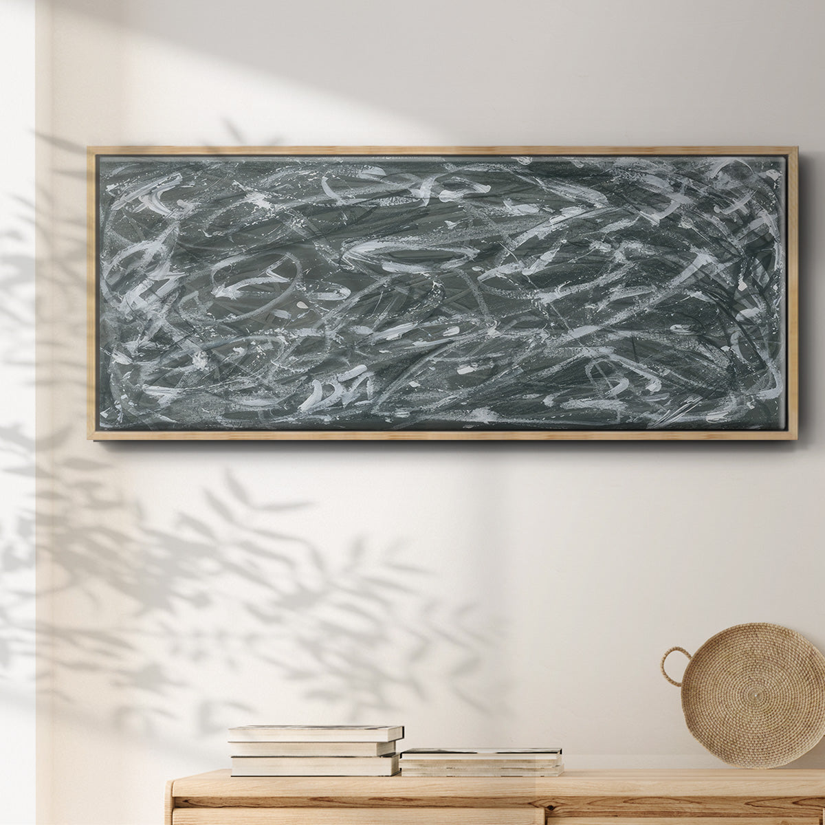 Static Scramble I  - Floater Framed Canvas Print