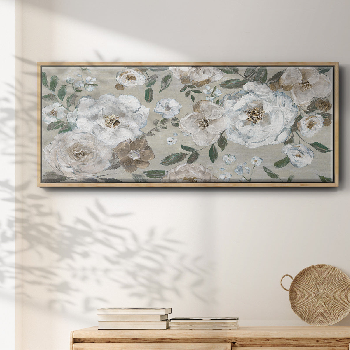 Rose Garden - Floater Framed Canvas Print