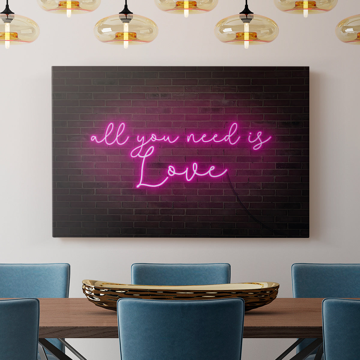 Neon Love I - Canvas Art Print