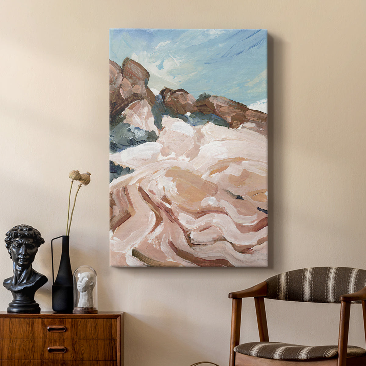 Impasto Plateau I - Canvas Art Print