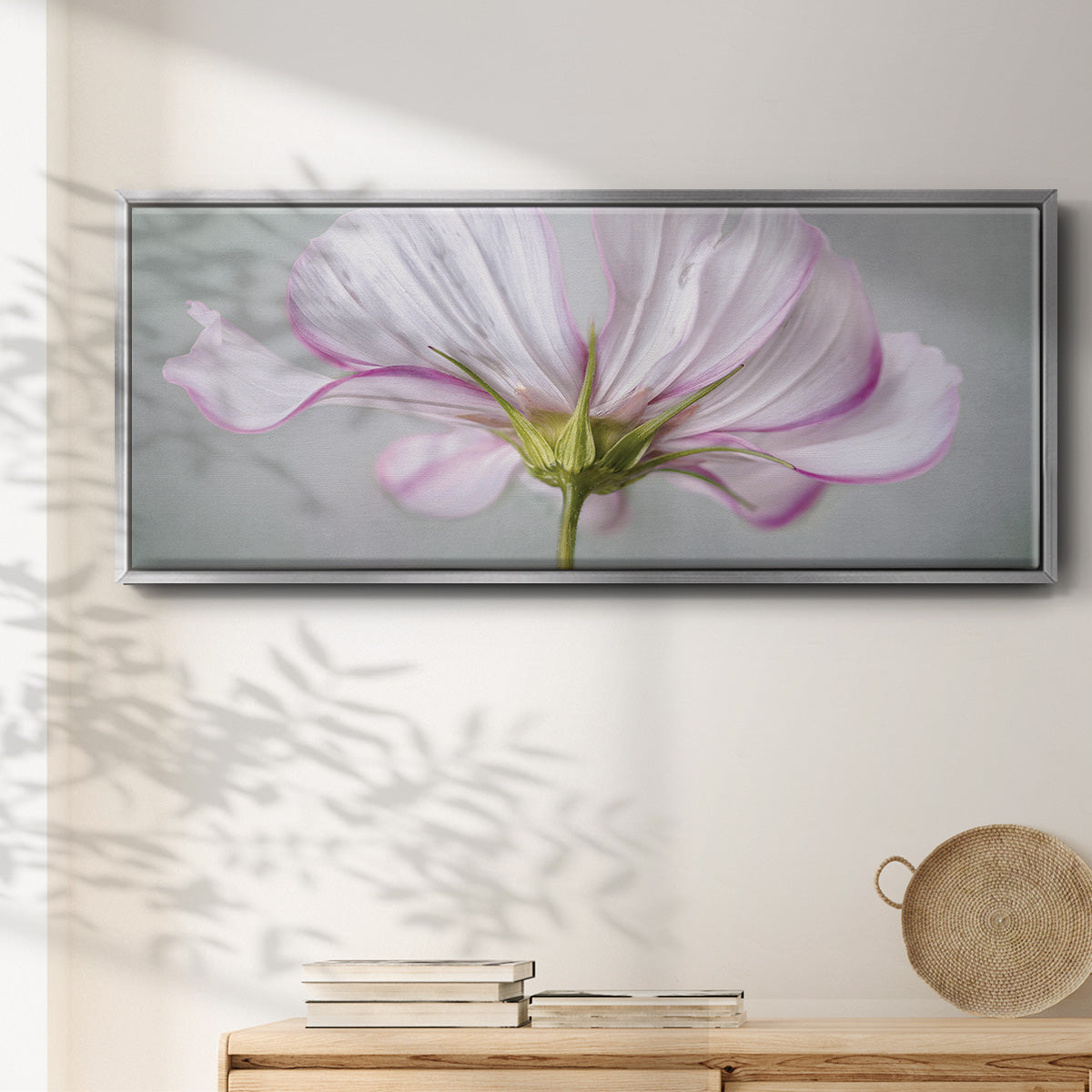Textured Floral - Floater Framed Canvas Print