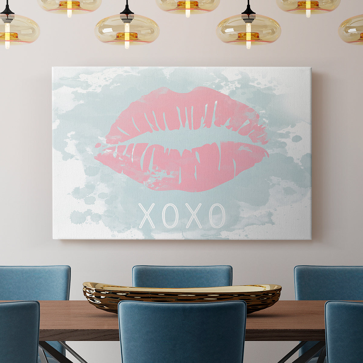 XOXO in Color - Canvas Art Print