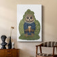 Latte Owl in Sweater - Canvas Art Print