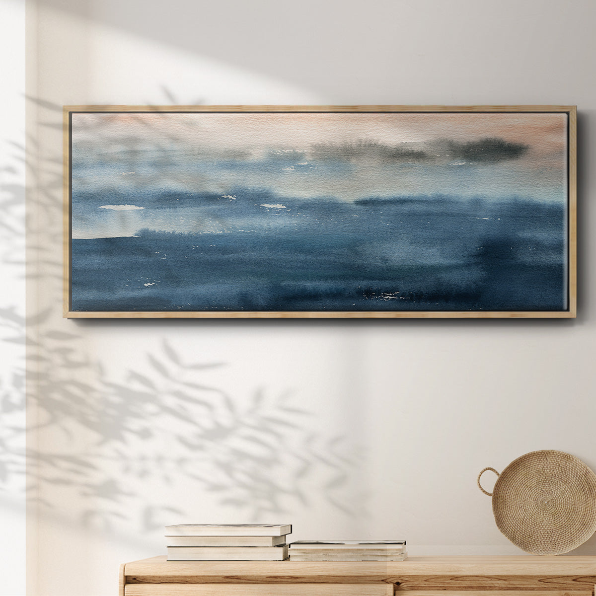 Lake Sunrise - Floater Framed Canvas Print
