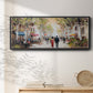 Paris Teal III - Floater Framed Canvas Print
