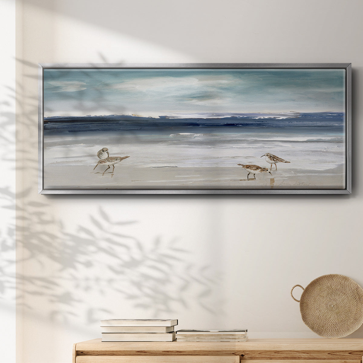 Sandpiper Bay - Floater Framed Canvas Print