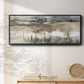 BlueGrey Marsh I - Floater Framed Canvas Print