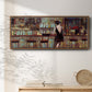 Elegant in Black - Floater Framed Canvas Print