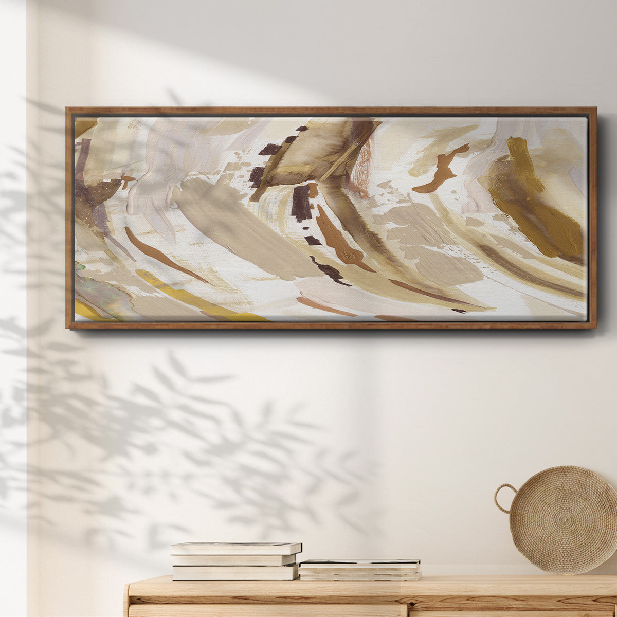 Desert Path - Floater Framed Canvas Print