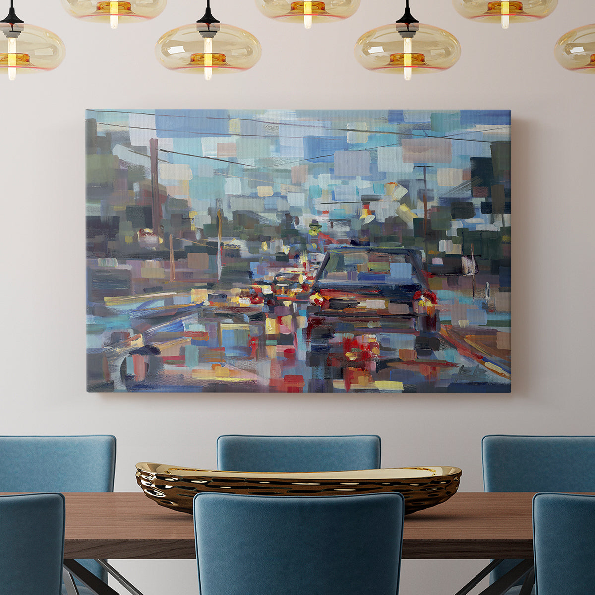 Red Traffic - Canvas Art Print