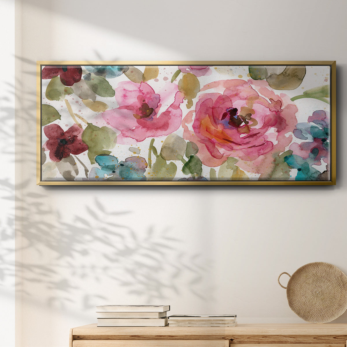 Garden Palette I - Floater Framed Canvas Print