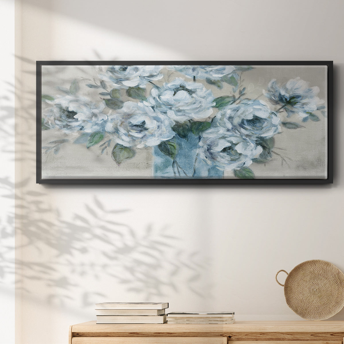 Tender Roses - Floater Framed Canvas Print