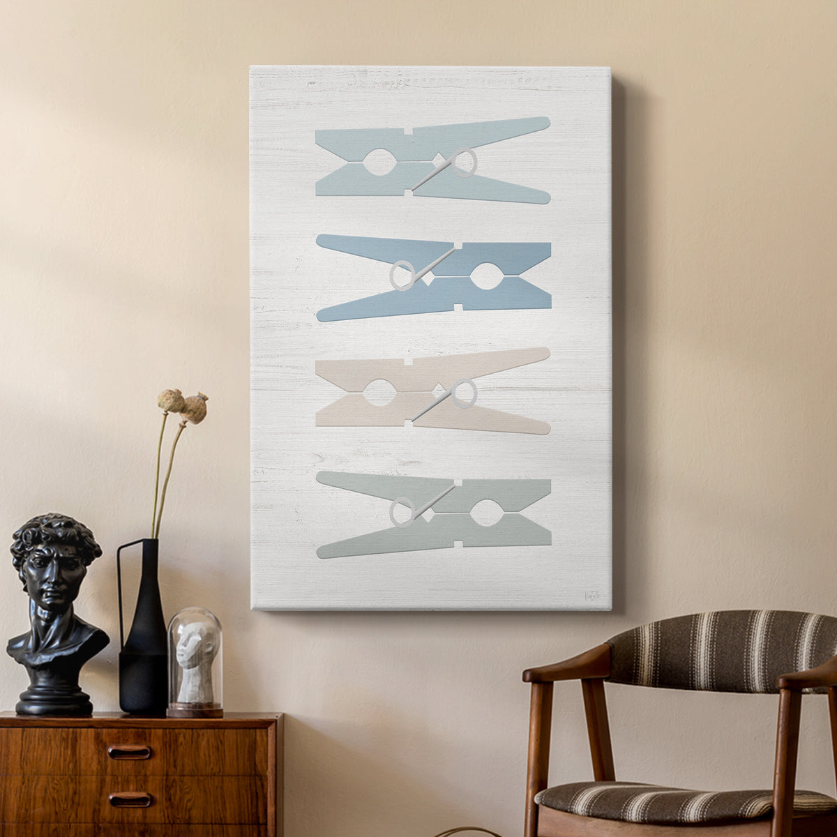 Laundry Pins - Canvas Art Print