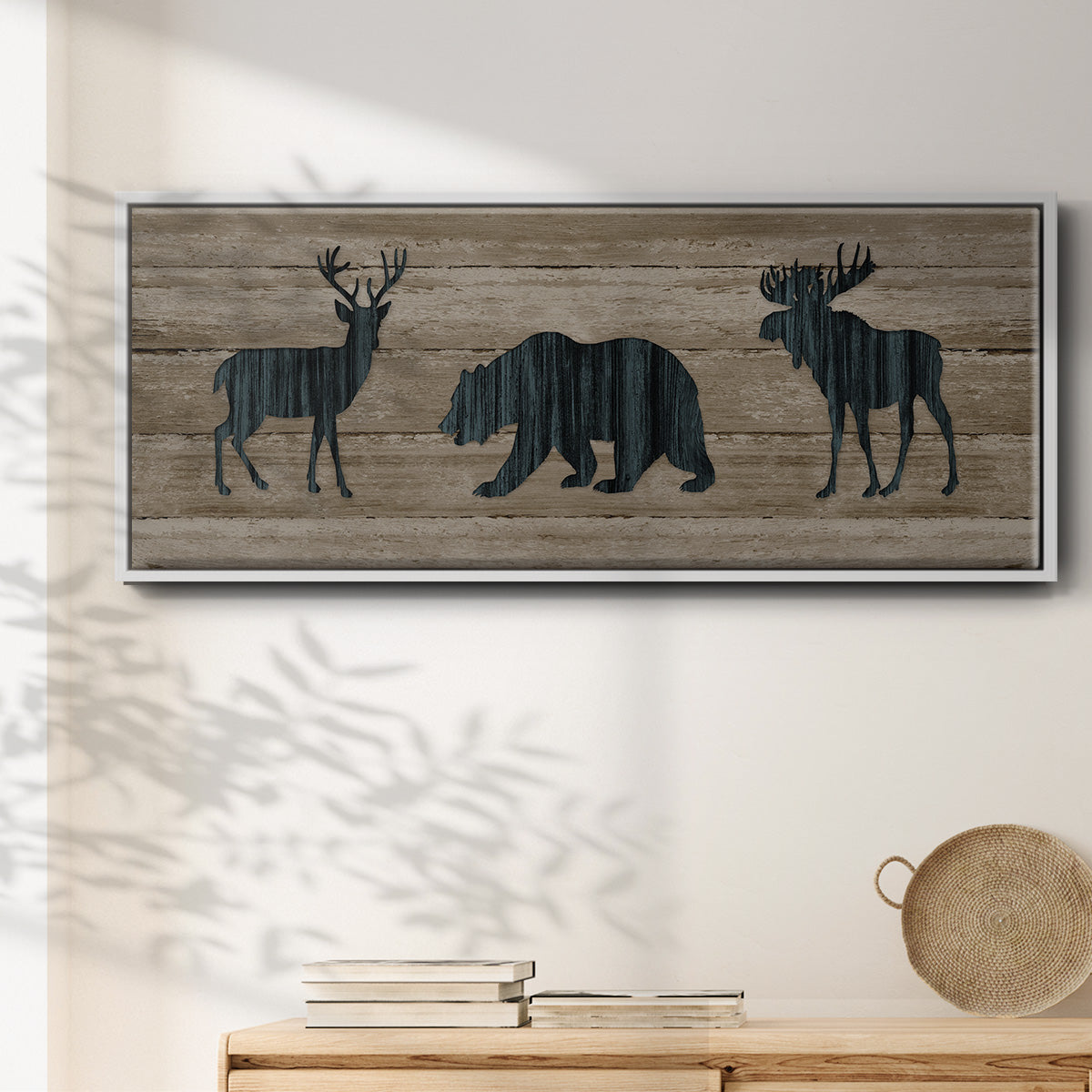 Woodland Trio - Floater Framed Canvas Print