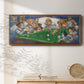 Pool Dogs - Floater Framed Canvas Print