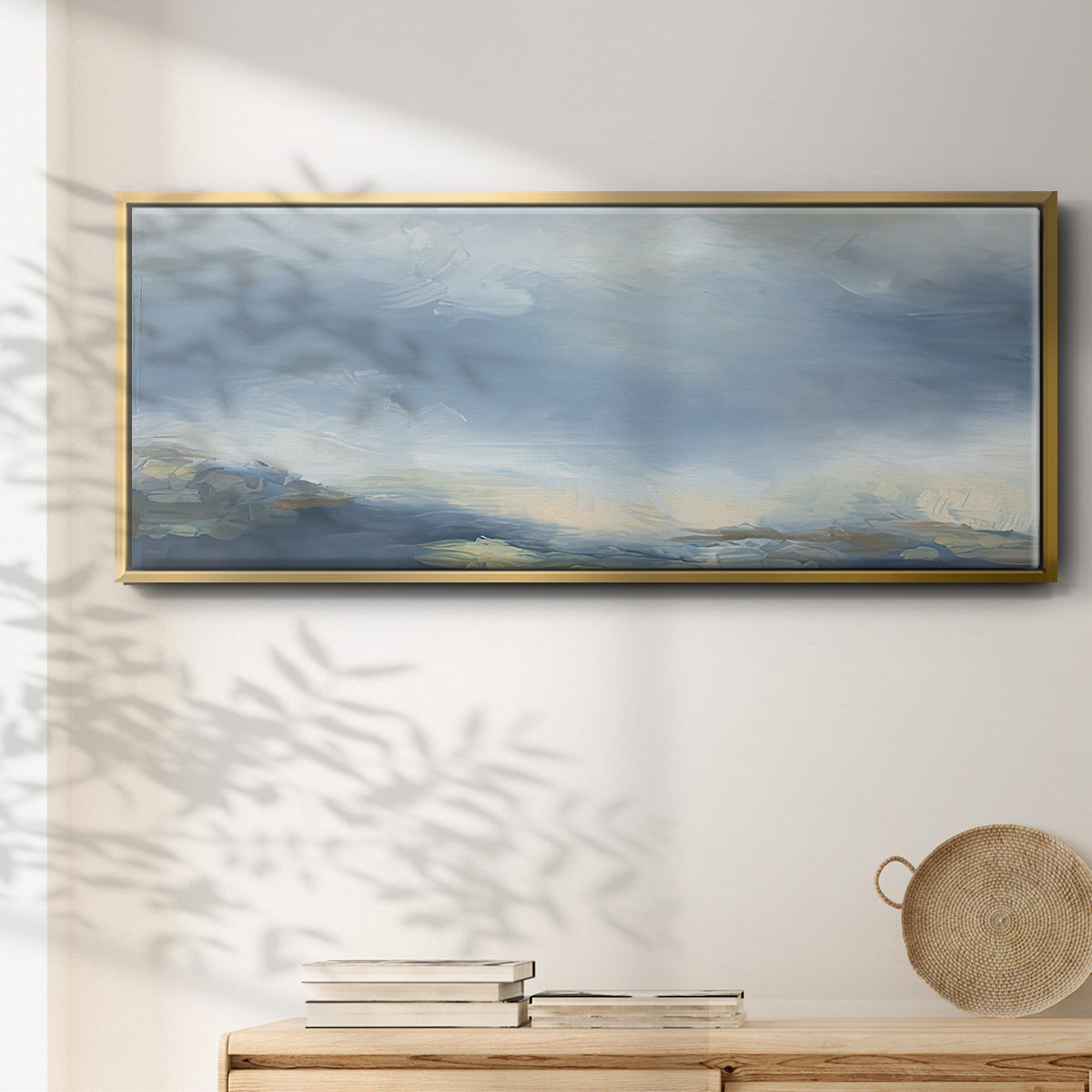 Buttermilk Sky - Floater Framed Canvas Print