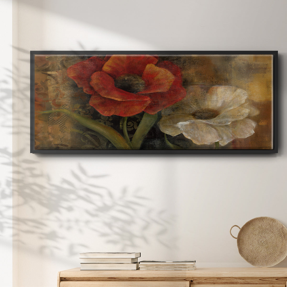 Perfect Pair I - Floater Framed Canvas Print