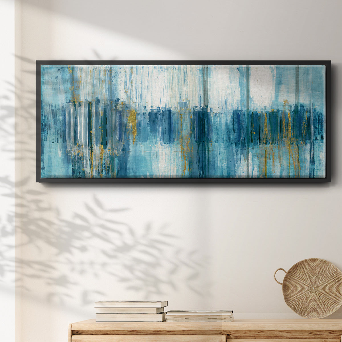 Abstract Saturnia - Floater Framed Canvas Print