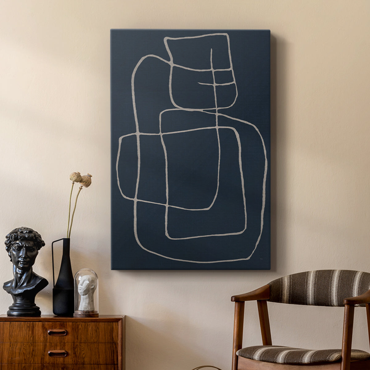 Shapes and Night Sky II - Canvas Art Print
