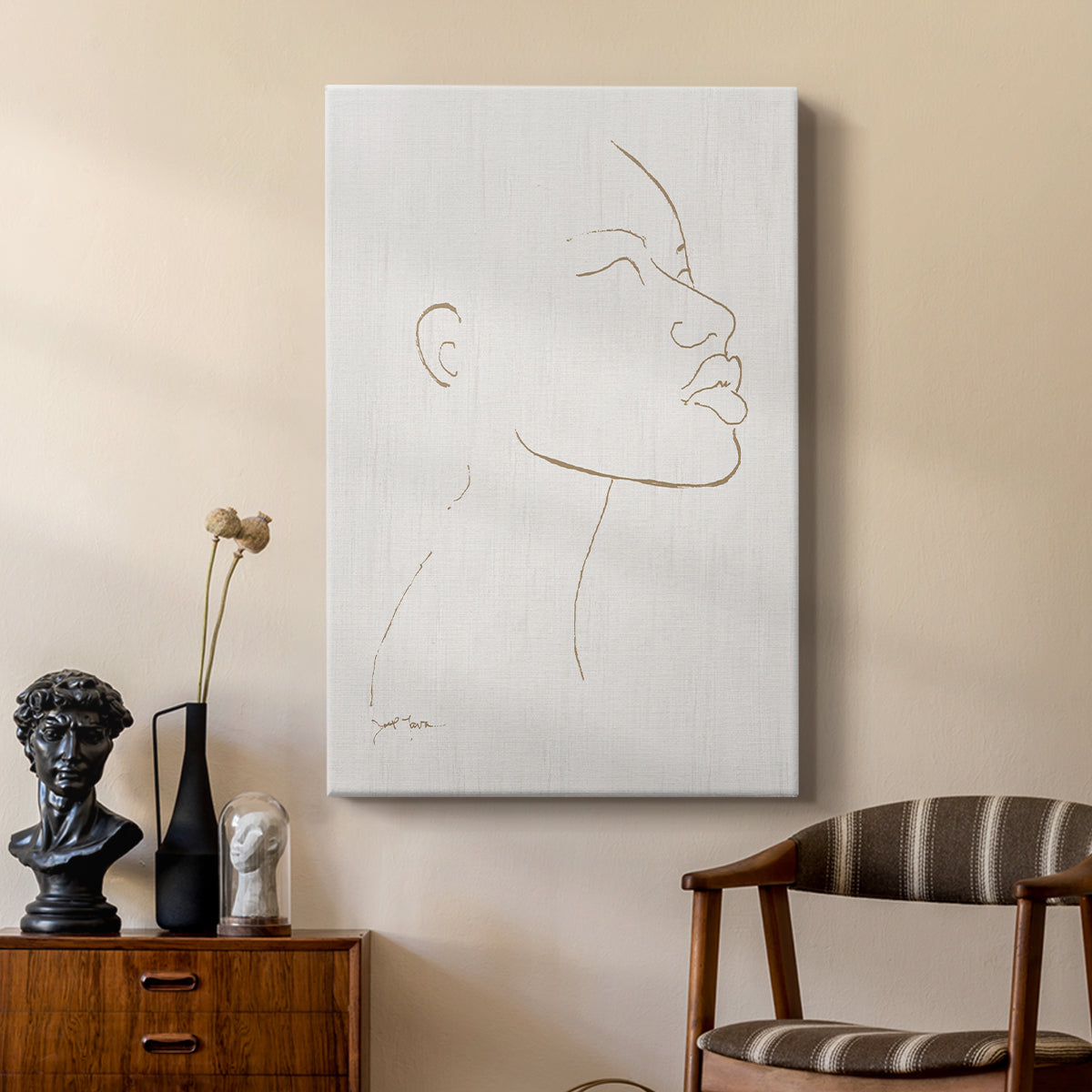 Portrait Sketch I - Canvas Art Print