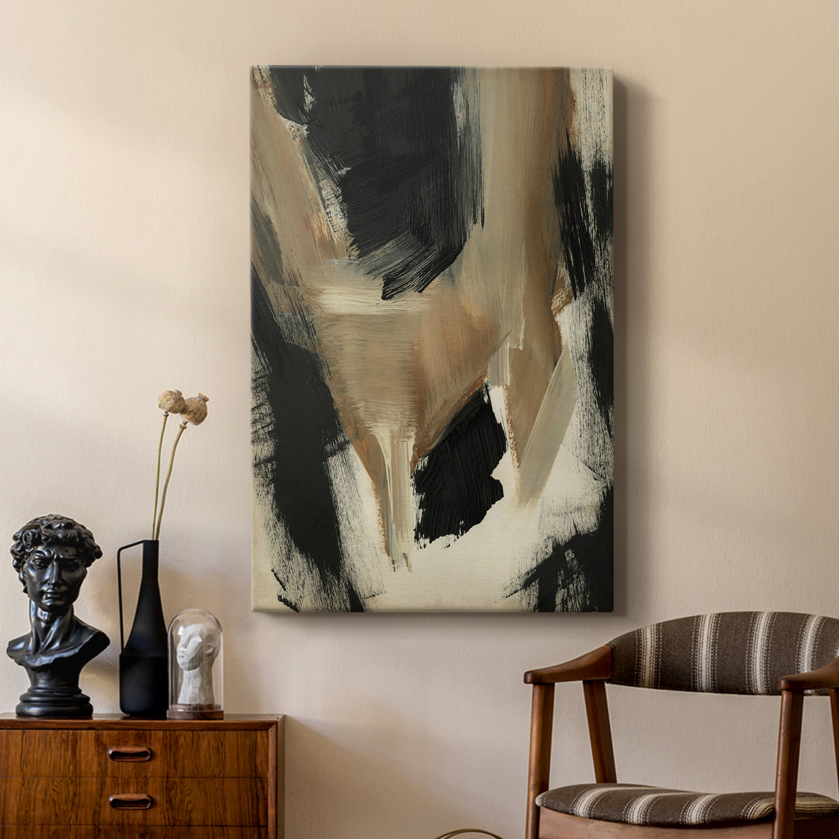 Baked Paintstrokes II - Canvas Art Print