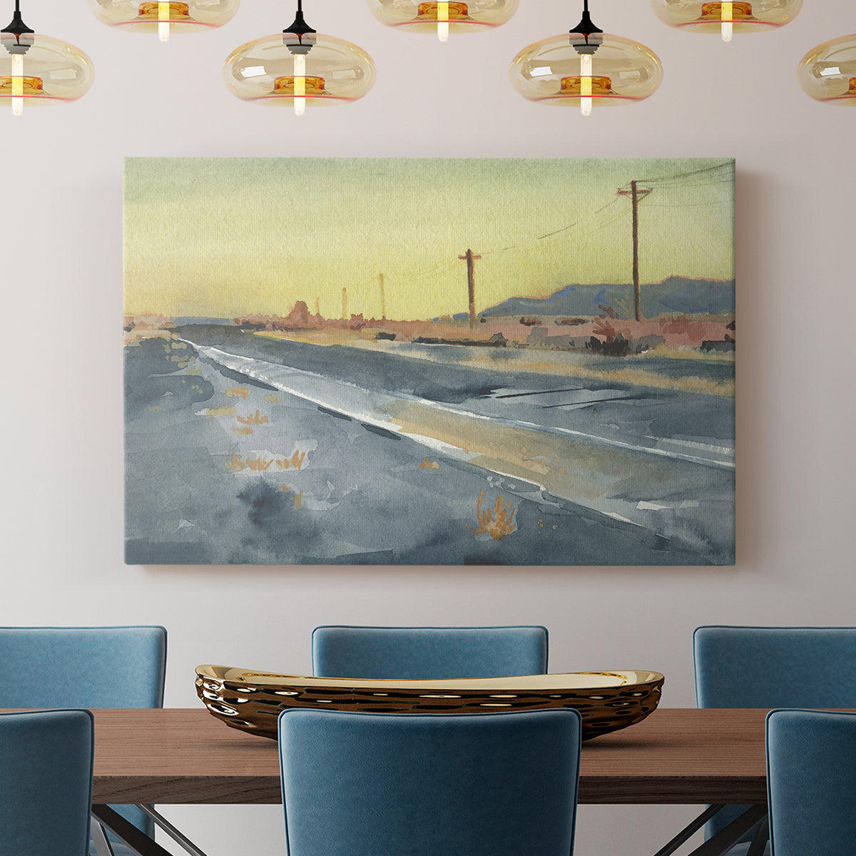 Deserted Highway I - Canvas Art Print