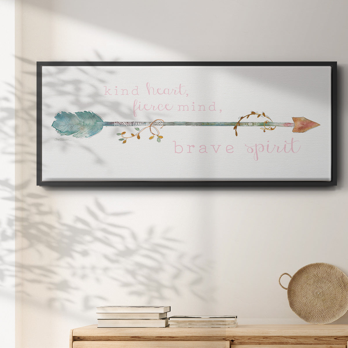 Brave Spirit - Floater Framed Canvas Print